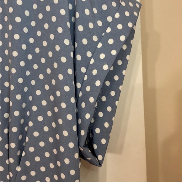 SHEIN Light Blue Polka Dot Maxi Dress - Picture 5 of 5